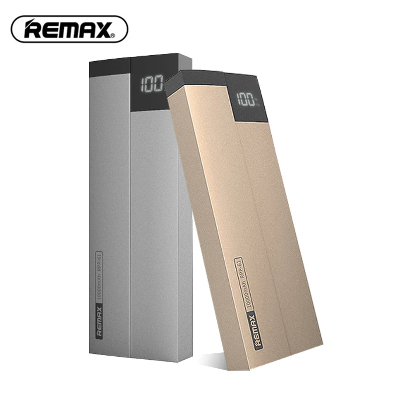 Портативный внешний аккумулятор Remax 10000 мАч зарядное устройство с двумя usb