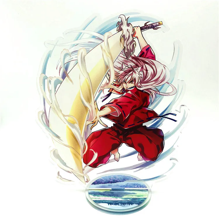 Inuyasha Sesshoumaru прозрачный фигурка на акриловой подставке настольное украшение