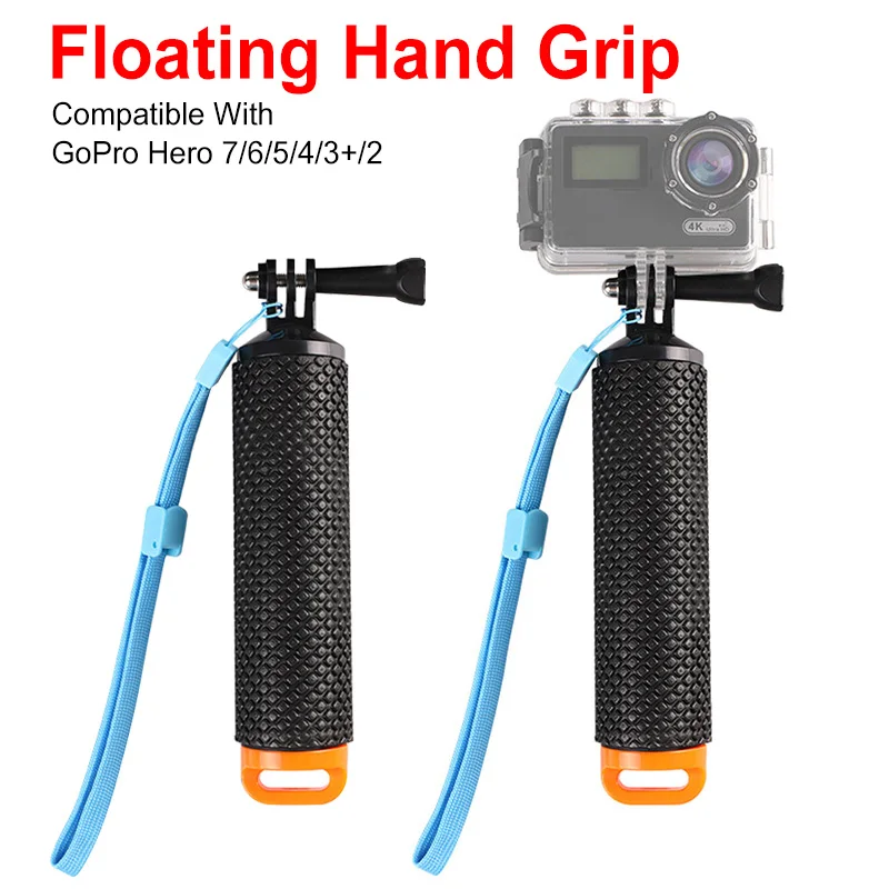 Водонепроницаемая плавающая рукоятка для экшн камеры GoPro Hero 4 3 + аксессуары