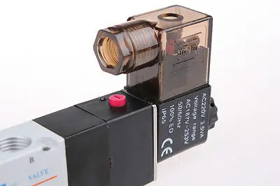 1x 5Port3Pos разгар Exaust Соленоидный клапан 1/4 &quotBSPT соединитель катушки LED 24V DC QC |