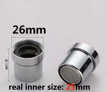 16/18/20/22/24/28 мм Мужской Женский нитки латунь аэратор - Цвет: 26 mm female