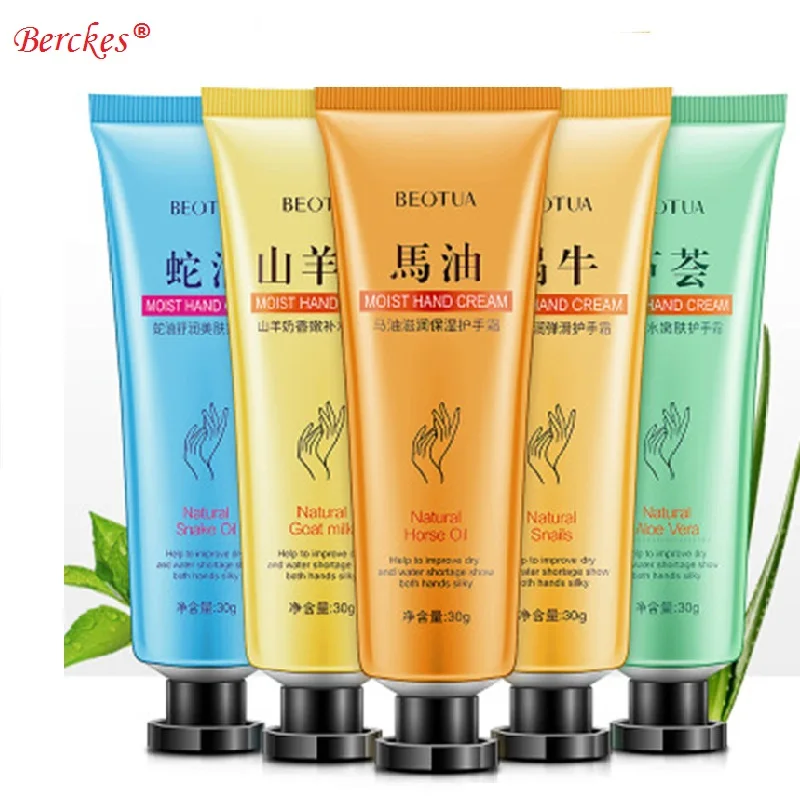 

500PCS/LOTNEW BEOTUA horse oil 30g moisturizing hand cream moisturizing gentle hand care cream skin care products