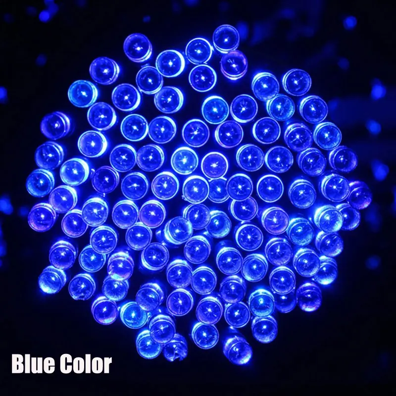 Наружная солнечная панель приведенная в действие 7 цветов светильник 100 LED