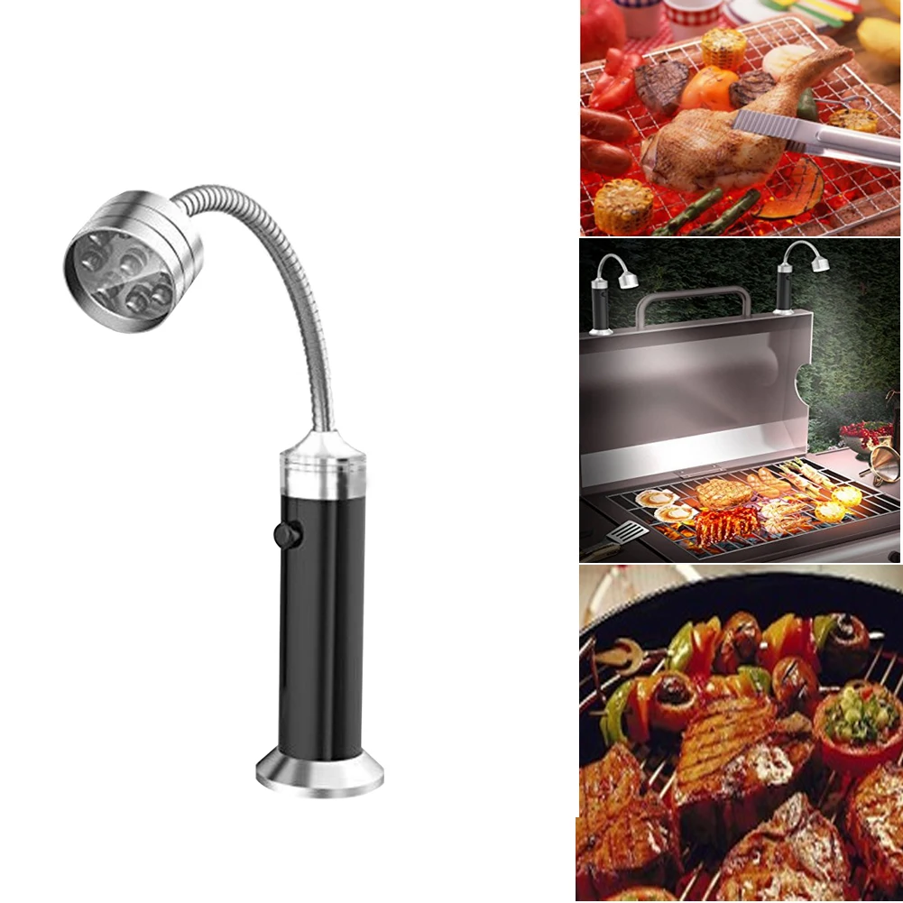 LED Barbecue Grill Light Bright Lamps Battery Powered BBQ Lights with Magnetic Base | Спорт и развлечения