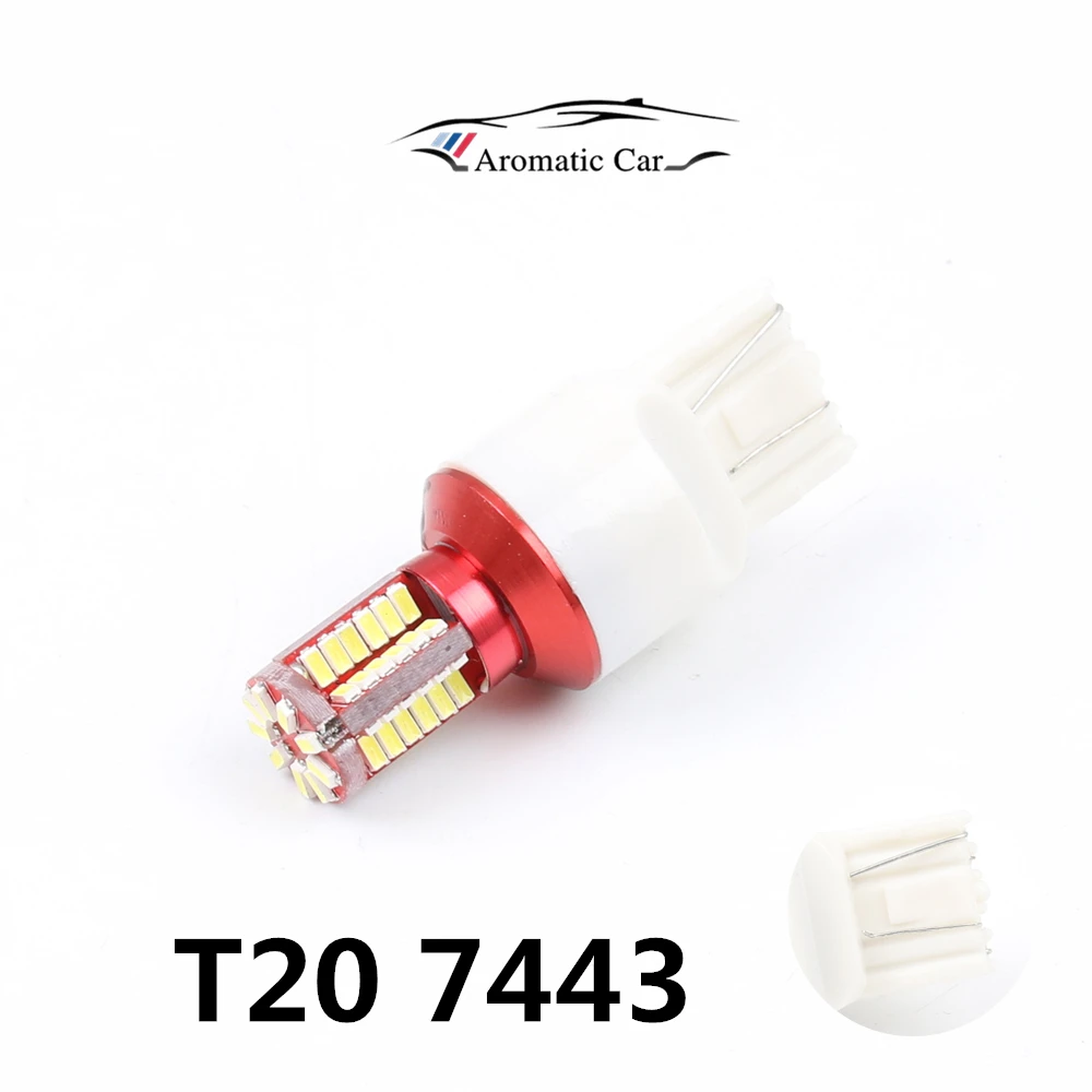 2 шт. T20 W21/5 Вт 7440 7443 57 Led 3014 smd лампа для резервного сигнала поворота Стоп-сигнал