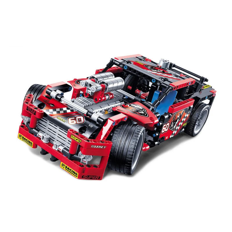 608 шт. Legoings гоночный автомобиль 2 в 1 трансформируемая модель строительные блоки