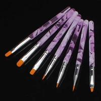 hot sale7pcslot professional 7 sizes uv gel painting draw brush set new fashion nail art brush