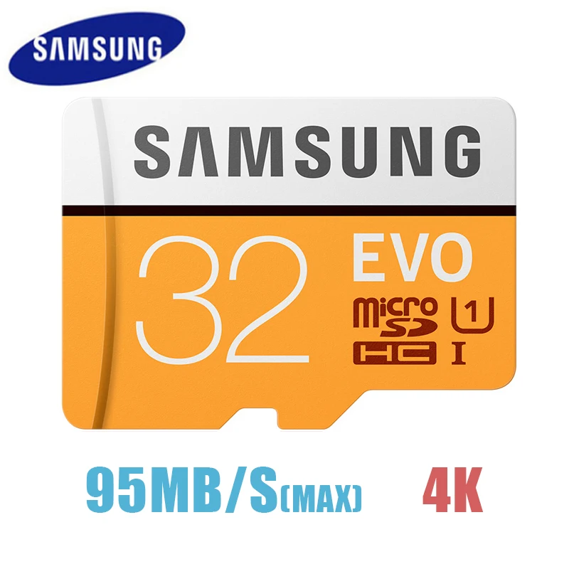 SAMSUNG TF Транс флэш микро карта 32 Гб 64 128 ГБ 256 MicroSD карты SDHC SDXC Max 100Ms EVO C10 Micro SD памяти |