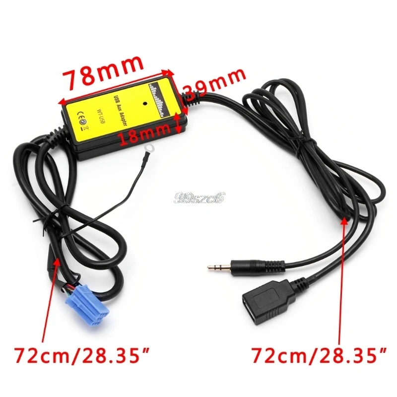 Автомобильный аудио MP3 интерфейс CD адаптер AUX SD USB Дата кабель Mini 8P подключение