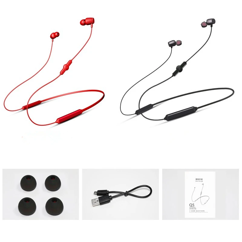Q5 спортивные Беспроводной Bluetooth наушники гарнитура с microphonequality шум reductio|Наушники