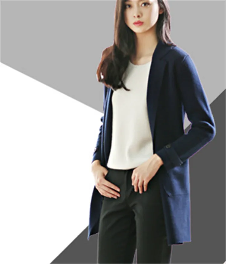 Большой размер чистый кашемир плотная трикотажная Женская мода v образный вырез