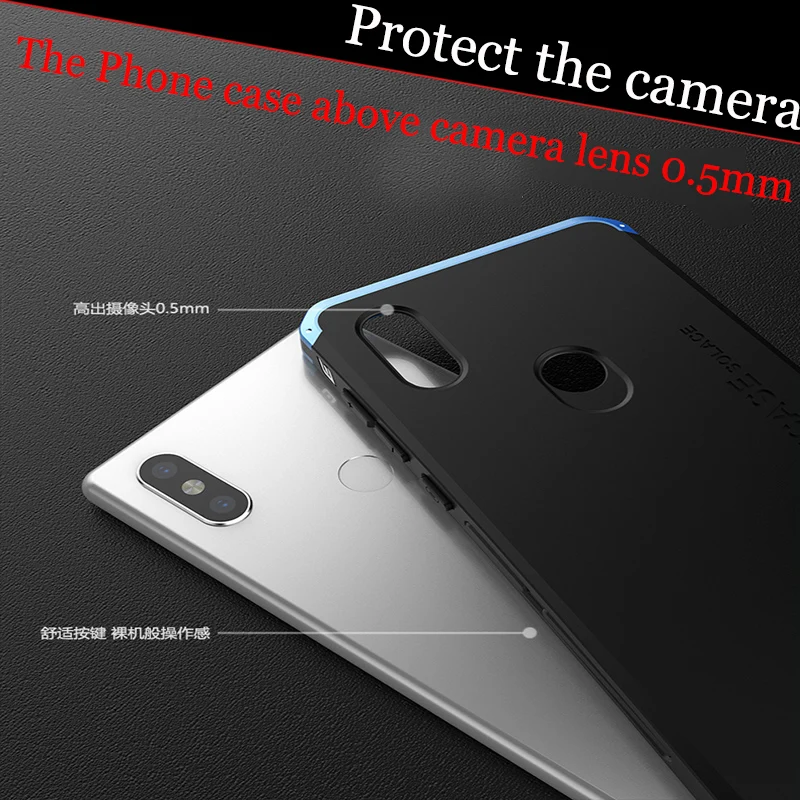 2 шт. чехлы для Xiaomi mi Mix S чехол с жесткой задней частью из поликарбоната