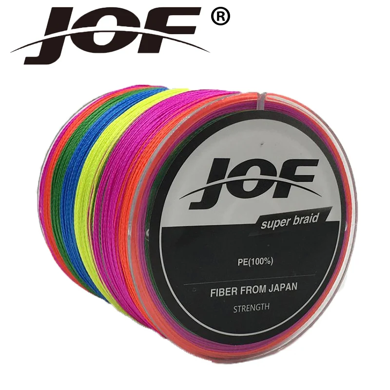 JOF 150 м 10 Цвета PE плетеная 4 нитей леска 8 100 фунтов Pesca плетеный провод Fly лед карп