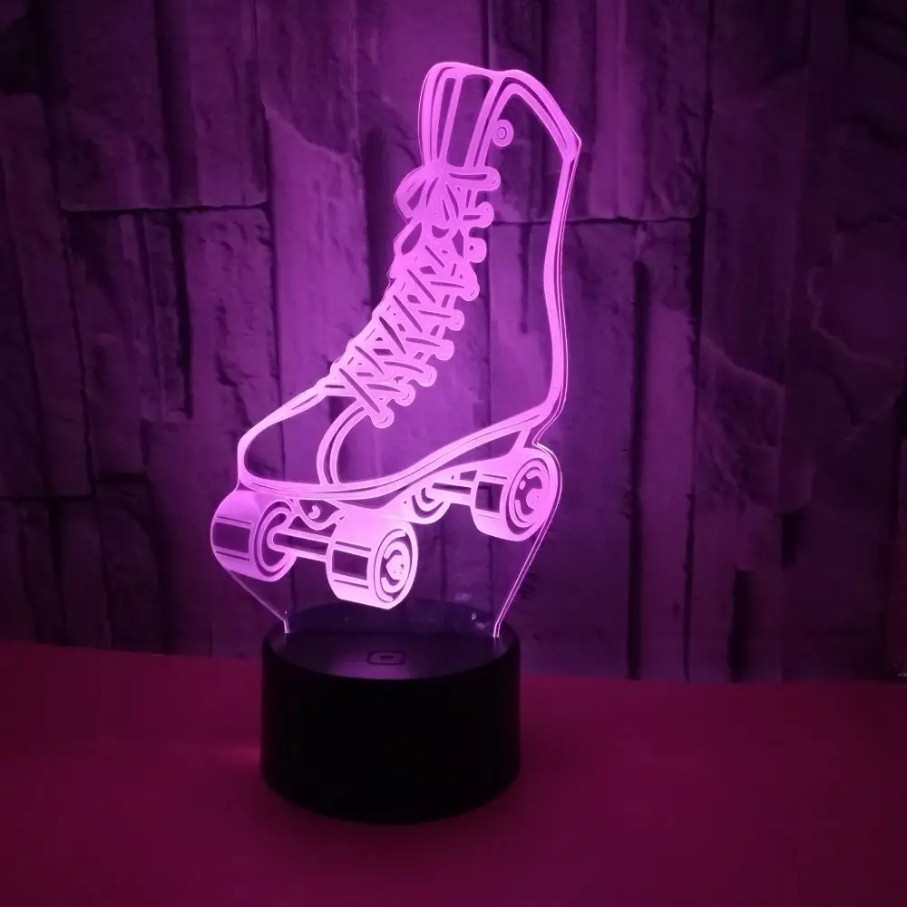 Новые роликовые коньки красочные 3d маленькие ночные огни красочные дистанционное управление сенсорный 3d огни Рождественский подарок для детской комнаты огни