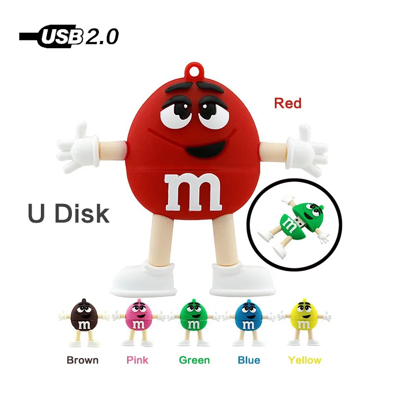 Флеш накопитель с мультипликационным принтом M Man shape Hot Usb флеш 128 МБ 4 ГБ 8 16 32 64
