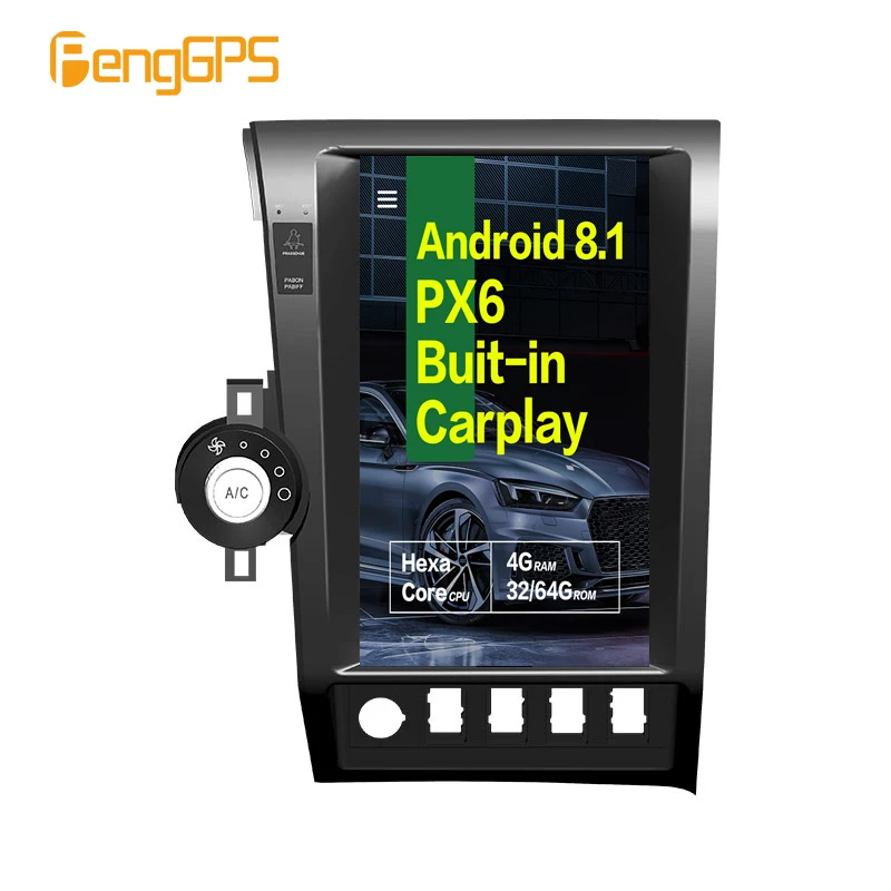 Автомагнитола Tesla style 2 din с GPS навигацией Android 8 1 для Toyota Tundra Sequoia 2007 2008 2009 2010 2011