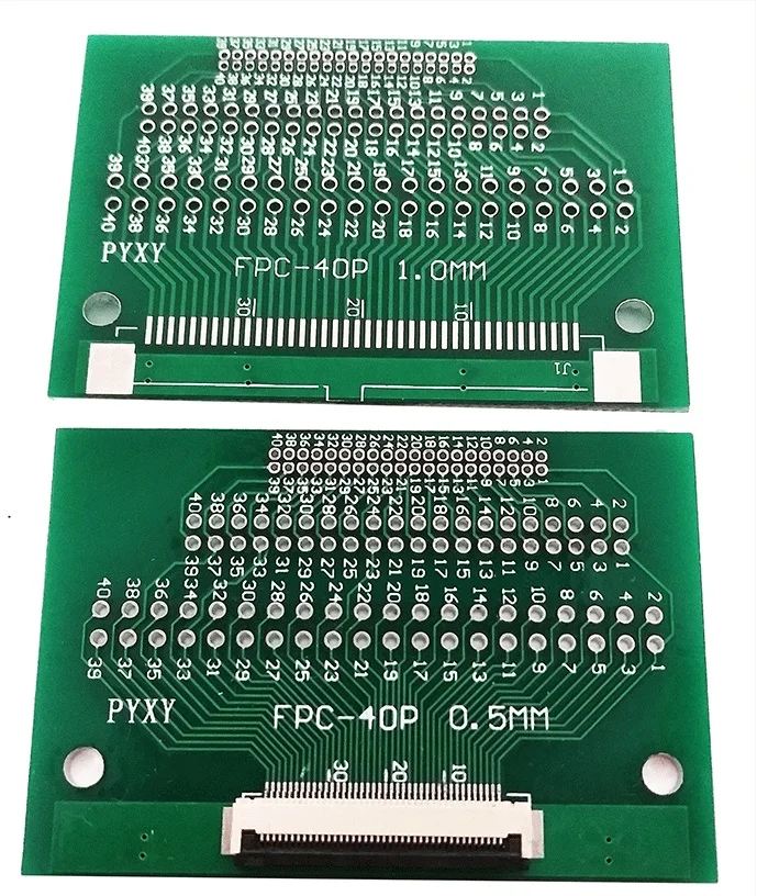 2 шт. 40Pin FFC FPC адаптер конвертер плата 0 5 мм/1 мм Шаг с крышкой до 54 40P разъем pcb TFT LCD