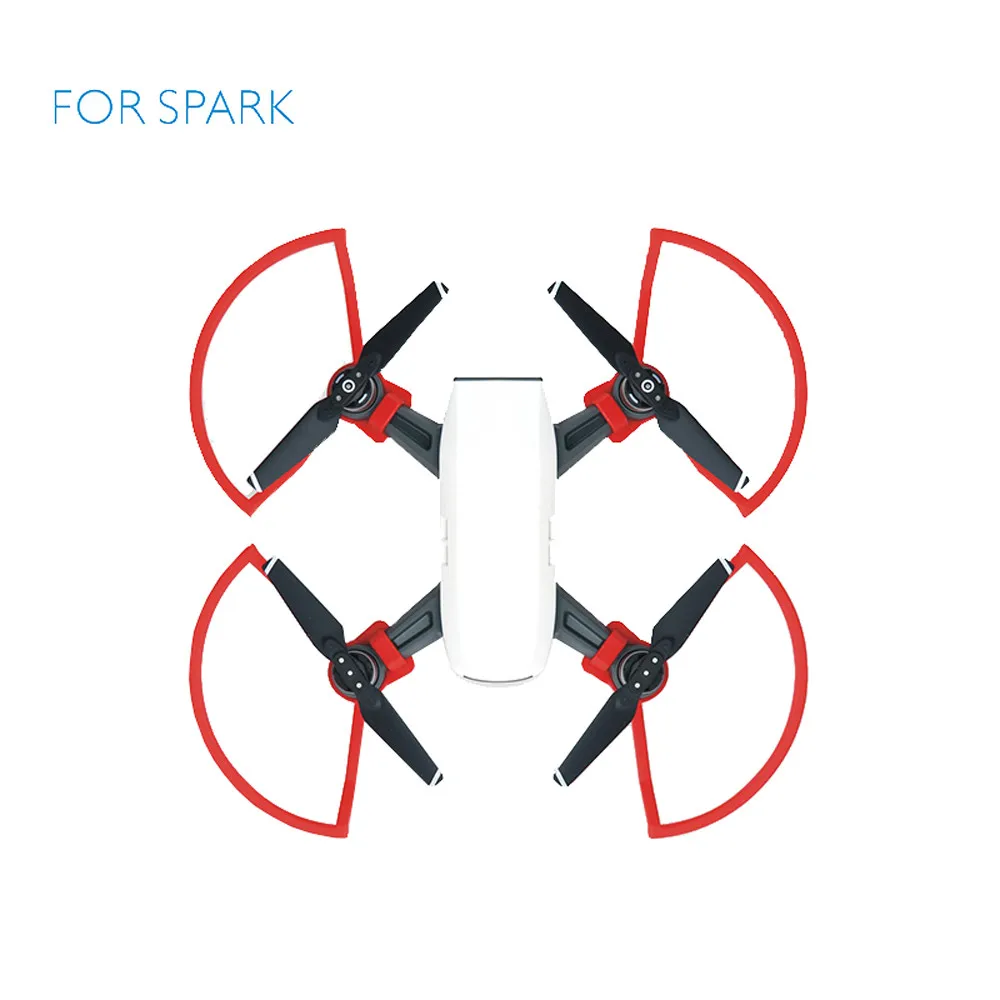4 шт. реквизит Пропеллер гвардии Бампер Лезвие Крушение протектор для DJI Spark Drone 20 м Прямая