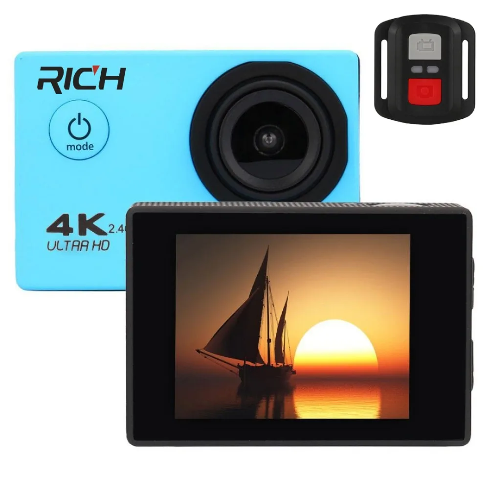 Оригинальная Экшн камера 4K F60/F60R дистанционное управление Wi Fi 2 0 ЖК дисплей 170D Len