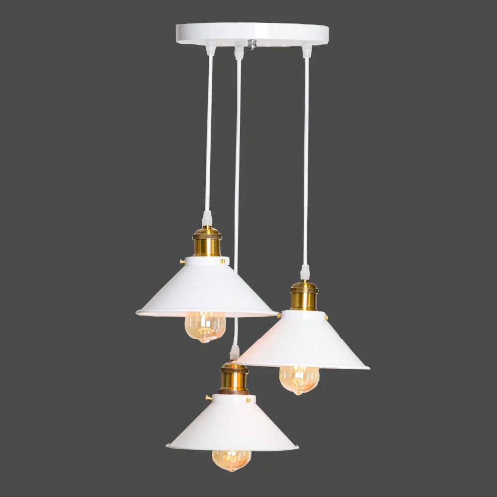 Withe Vintage Pendant Lights Loft Russia Lamp Retro Hanging Lampshade For Kitchen Dining Bedroom Home Lighting | Лампы и освещение