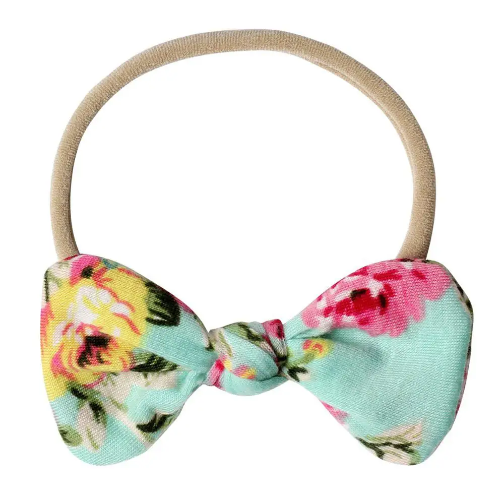 

36pc/lot On Sale 4" Floral Print Hair Bow Headbands,Kids Girls Bohemian Nylon Headband,Elastic Headbands Hair Accessories