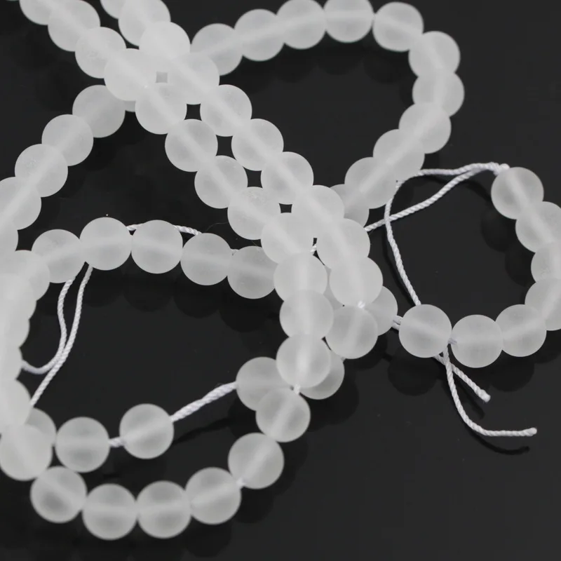 4-12 мм бусины из натурального камня круглый великолепный Прозрачный Кварцевый