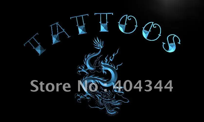 

LB931- Tattoo Dragon Chinese Art LED Neon Light Sign home decor crafts