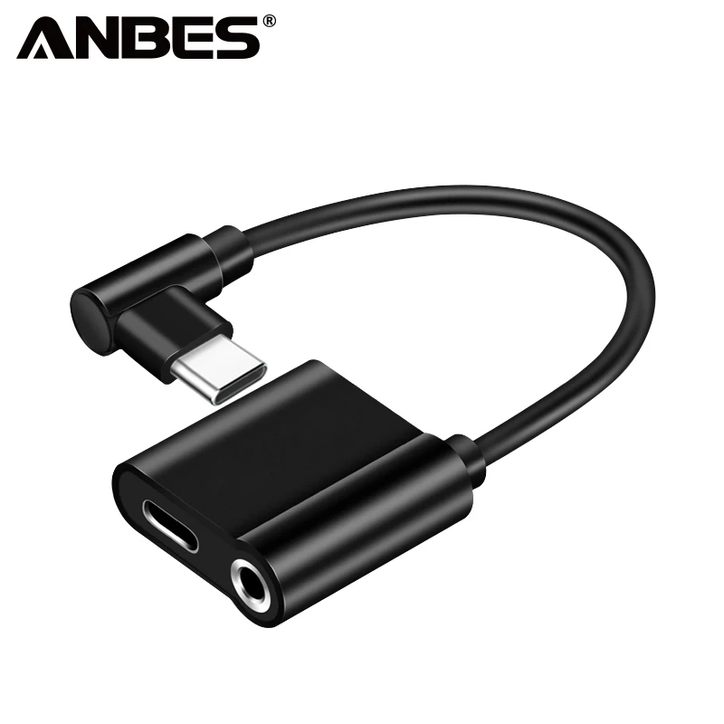 ANBES type-C до 3 5 мм адаптер для наушников usb type C штекер AUX аудиоразъем типа мама Xiaomi
