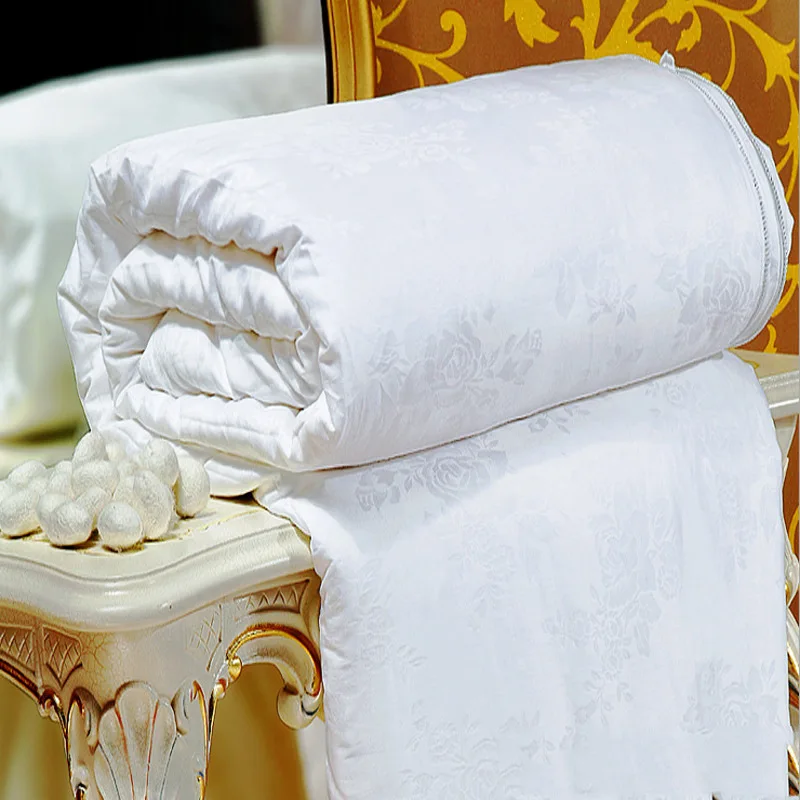 Одеяло из 100% шелка покрывало тутового одеяло постельное белье королевского