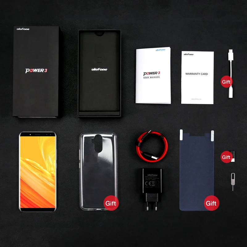 Ulefone Мощность 3 6 0 &quot18:9 4 г мобильного телефона P23 Octa Core Android 7 1 ГБ + 64 21MP 5MP Quad Камера
