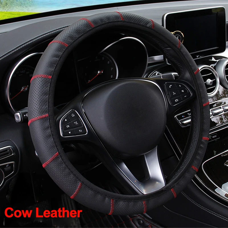 4 цвета чехол рулевого колеса автомобиля не скользит без внутреннего кольца