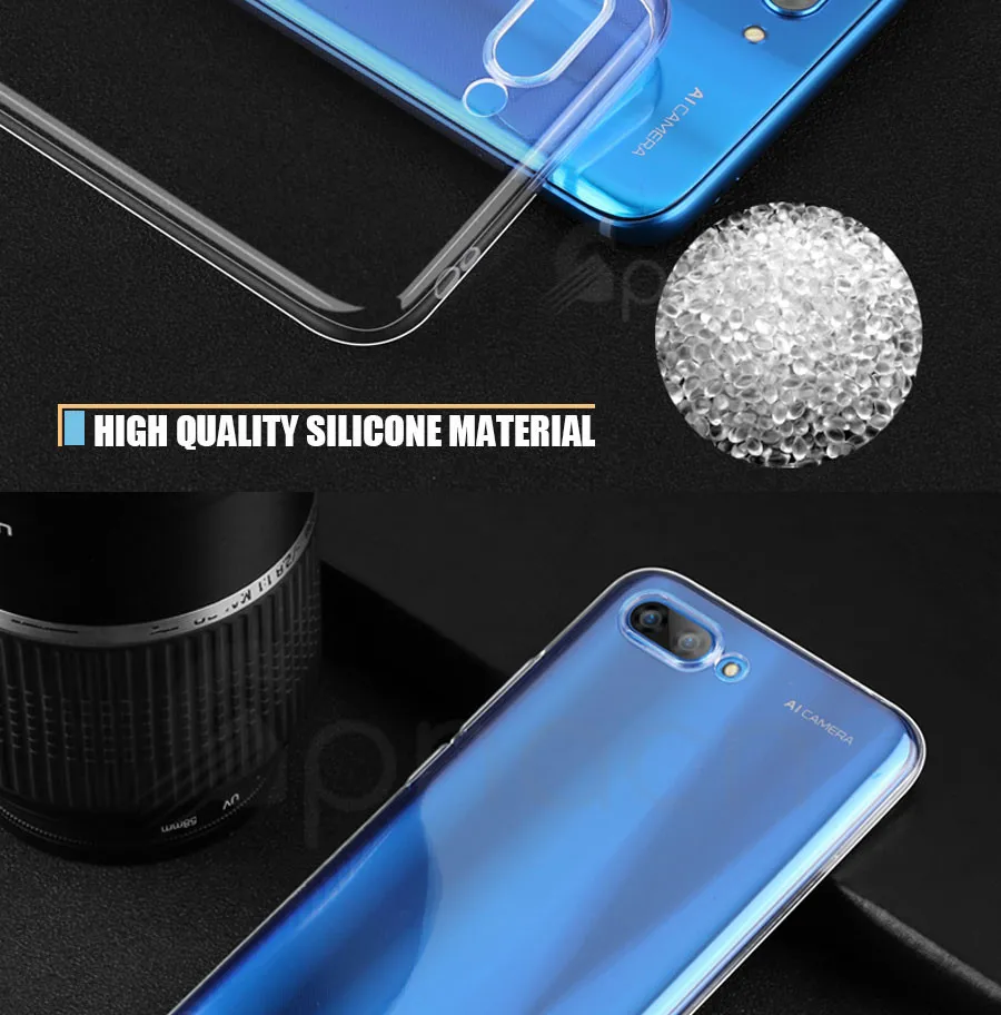 Ультра тонкий мягкий прозрачный ТПУ чехол для huawei Honor 10 9 Lite V10 V20 силиконовый Полный Чехол для Honor 8 Lite V9 Play чехол s сумки