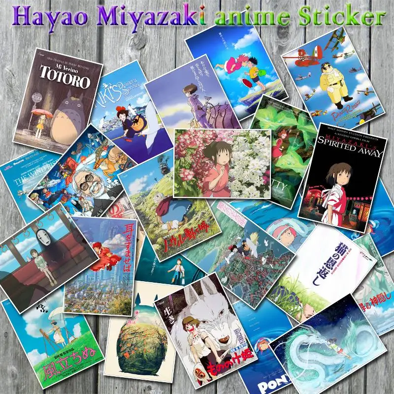 25 шт. Hayao Miyazaki аниме наклейка Тоторо/Унесенные призраками Мультяшные наклейки для