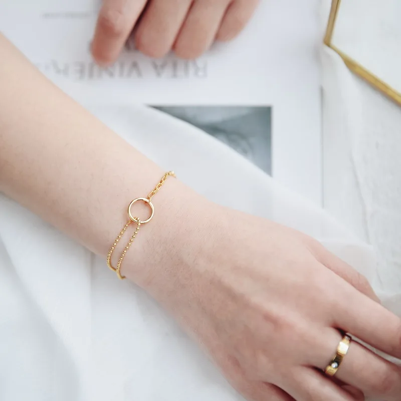 Новое поступление модный простой браслет YUN RUO с изображением торуса женский