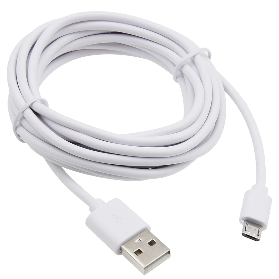 Round Charging Data Sync Line 25cm 50cm 1M 1.5M 2M 3M Type C Cable/ Micro Usb/8pin USB Cables for Mobile Phone Black White