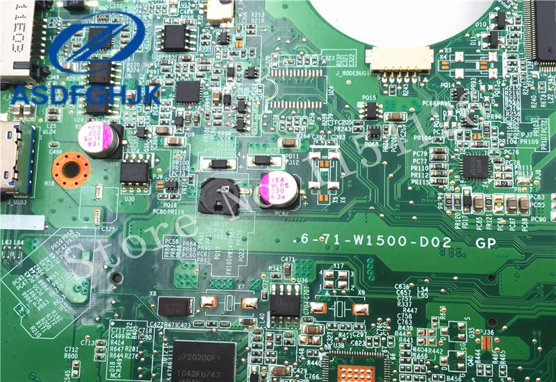 Материнская плата для ноутбука Hasee Raytheon CLEVO w170HN 6 71 w1500 d02 материнская DDR3