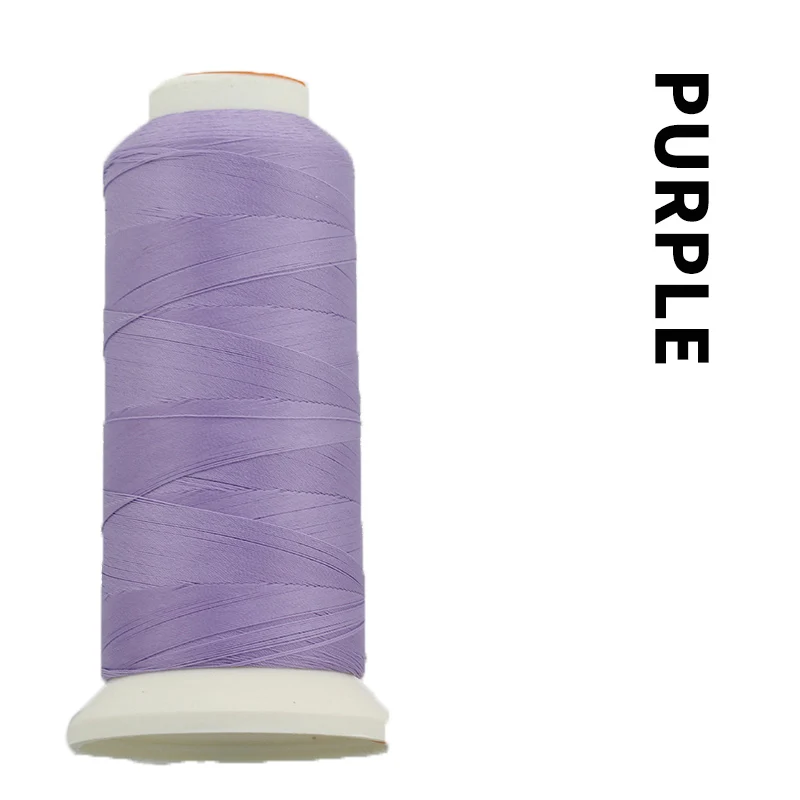 Purple 2000 метровая нить для швейной промышленной машины катушка Многоцветная высокая прочность швейные принадлежности полиэфирная коробка оверлок - Цвет: Purple
