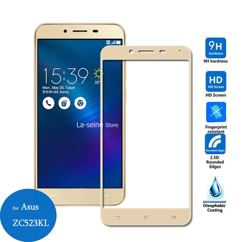 Для Asus Zenfone 3 Max ZC553KL закаленное стекло полное покрытие экрана протектор 9H 2.5D
