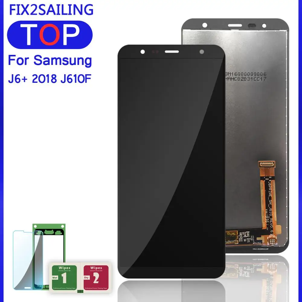 Жк дисплей с дигитайзером сенсорного экрана для Samsung Galaxy J4 + 2018 Plus J415 J415F J415G J415M J6