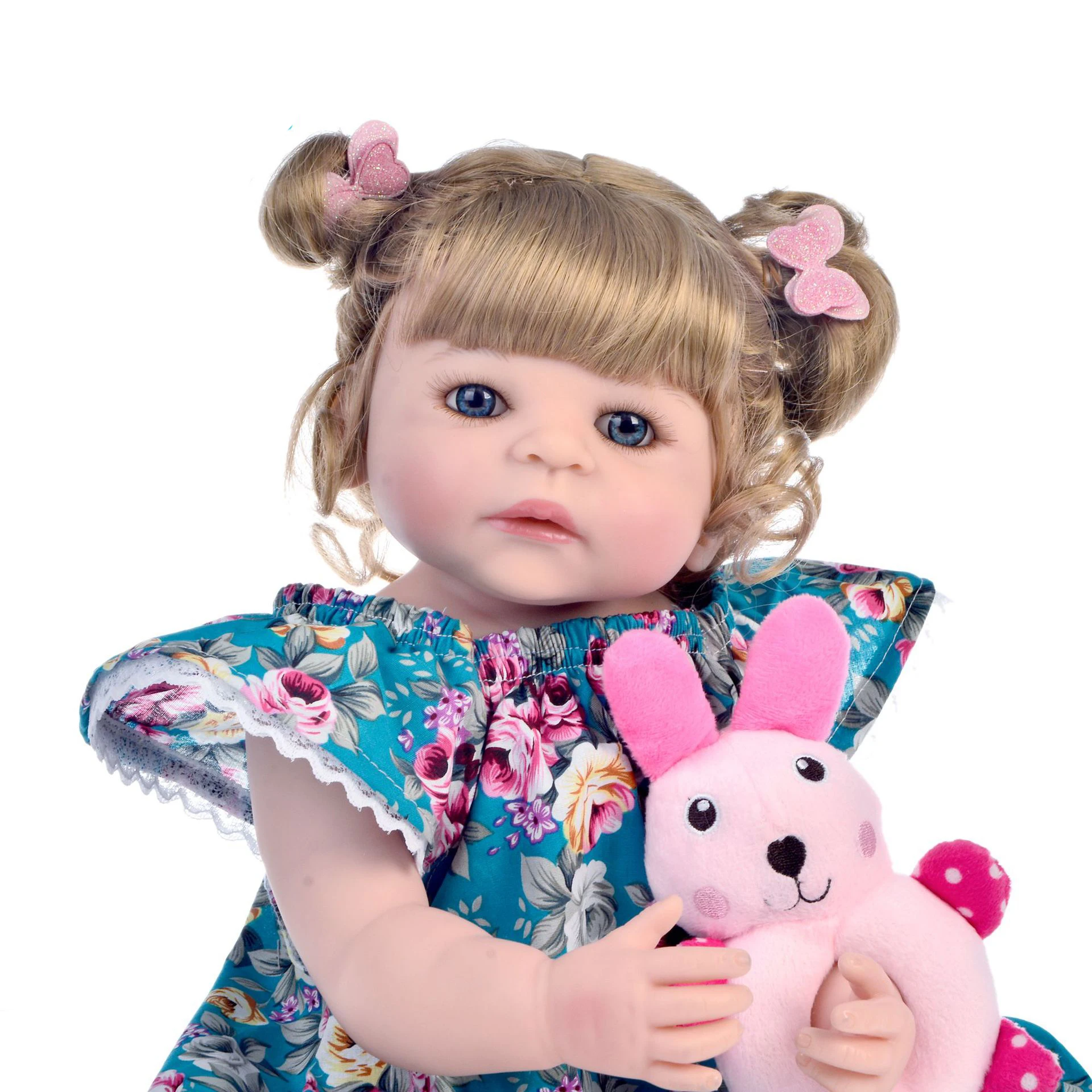 

Reborn bebe doll 23"57cm corpo de silicone inteiro reborn baby dolls toys for children gift alive girl toddler boneca