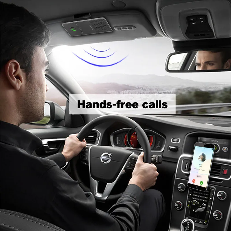 Солнцезащитный козырек автомобиля Динамик телефон Беспроводной Bluetooth гарнитуры