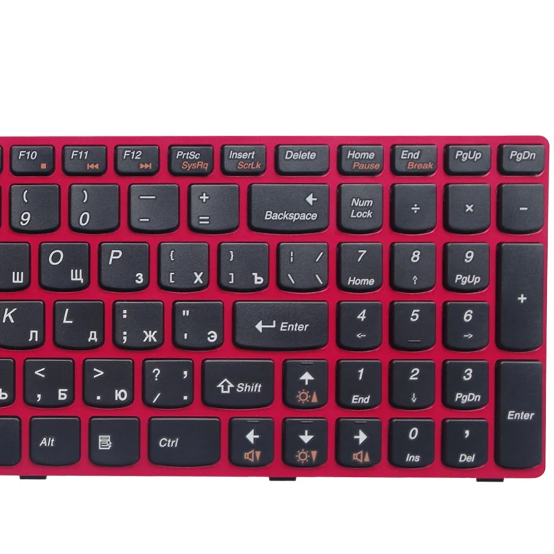 Клавиатура для ноутбука GZEELE красная клавиатура Lenovo ideapad G580 Z580A G585 Z585 G590 Z580 G580A N580 N581