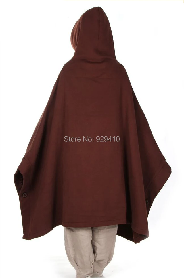 Женский зимний и осенний плащ унисекс для медитации костюмы буддистских монахов
