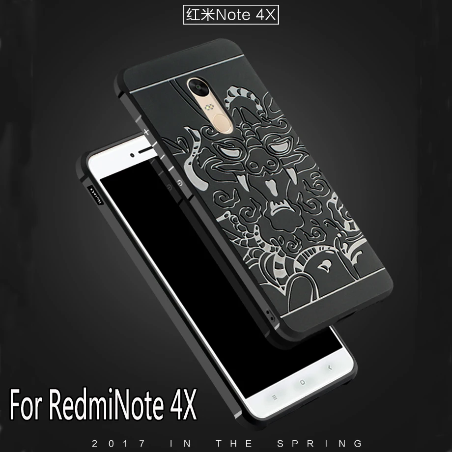 Роскошный чехол для телефона Xiaomi Redmi Note 4X высококачественный силиконовый жесткий