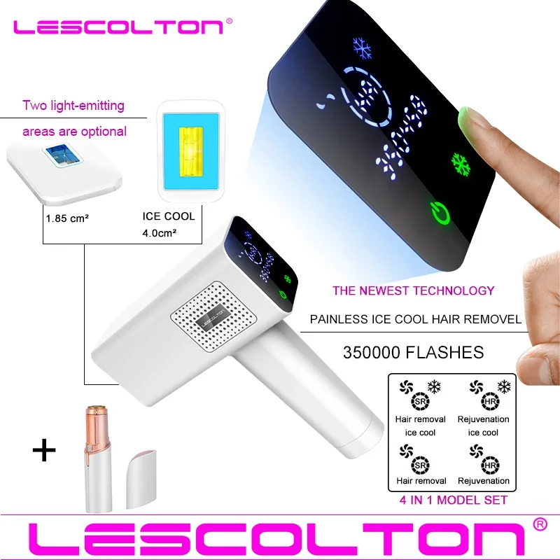 4in1 Icecool Model Lescolton T012C 4в1 ICECOOL IPL лазерное устройство для удаления волос перманентное Удаление волос IPL лазерный эпилятор машина для удаления подмышек - Цвет: 4in1 Icecool Model