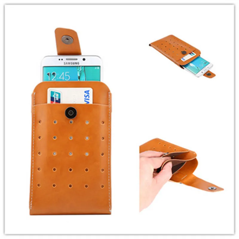 2016 New Outdoor Running Sport Belt Bag PU Leather Protection Phone Case For Lenovo A536 A5000 |