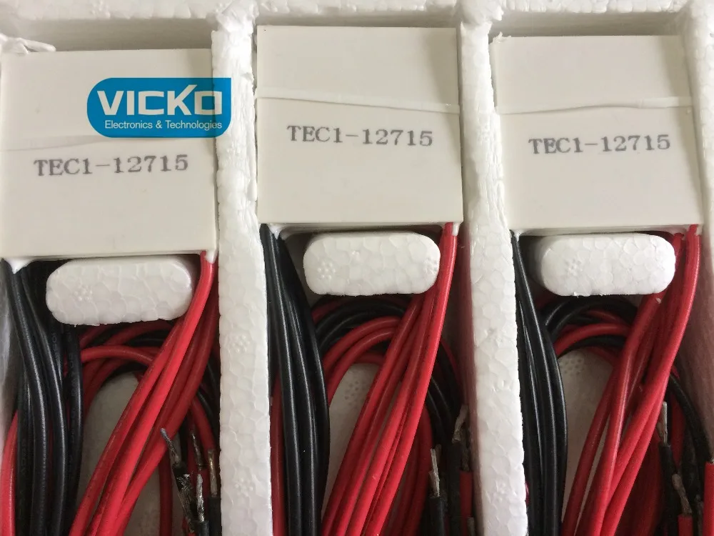 

[VK] Best! TEC1-12715 Heatsink Thermoelectric Cooler Cooling Peltier Plate 12715 40*40mm switch