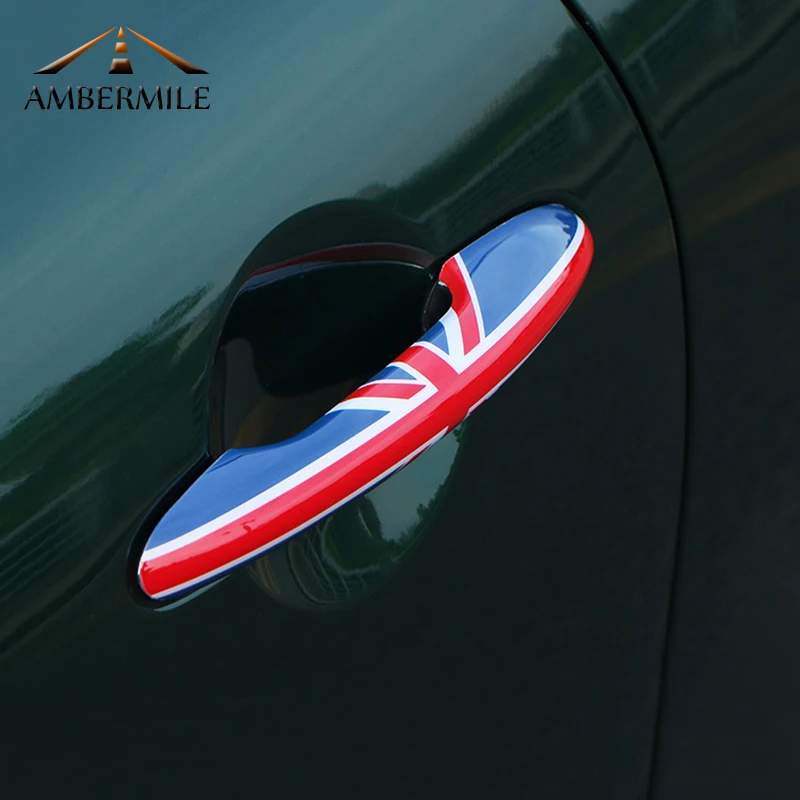 AMBERMILE ABS чехлы на дверные ручки автомобиля наклейка украшение для мини медного