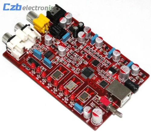 Новый оригинальный XMOS + PCM5102 TDA1308 USB Плата декодера стандарта DAC 384 кГц/32bit R179 Прямая