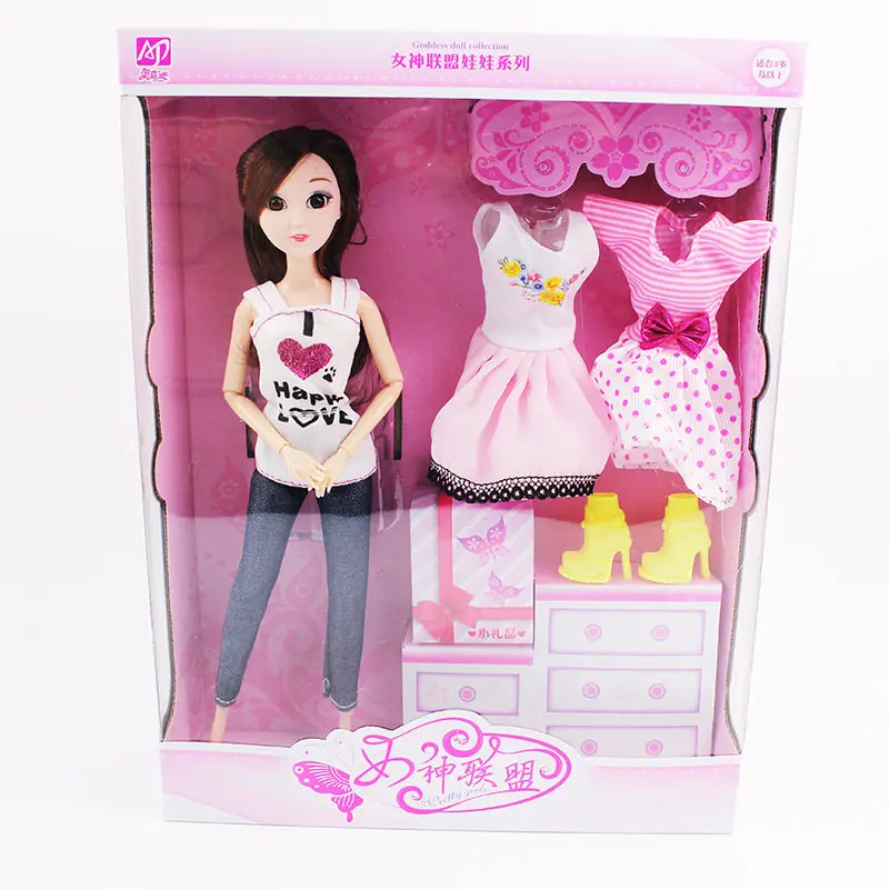 Комплекты игрушек для девочек принцессы HziriP Hot Sale Doll Clothes Fashion Casual Handmade Blouse Dress Girl Suit для аксессуаров игрушек и подарков.